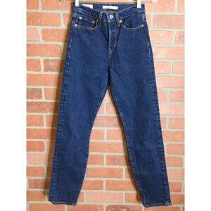 Levi's Wedgie Straight Denim Jeans Button Fly Size 25 Premium Big E